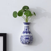 Antique Blue Wall Hanging Vase